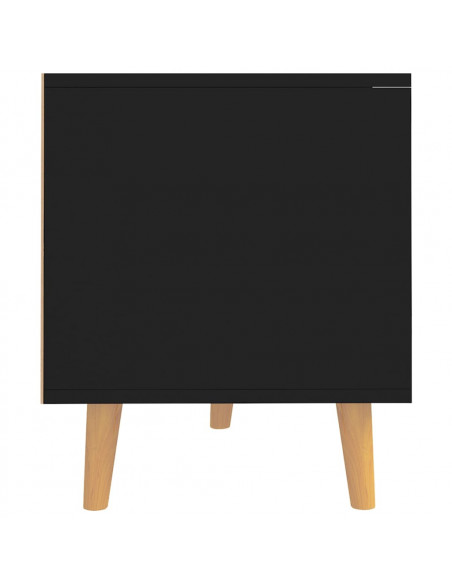 Mobile Porta TV Nero 90x40x48,5 cm in Legno Multistrato