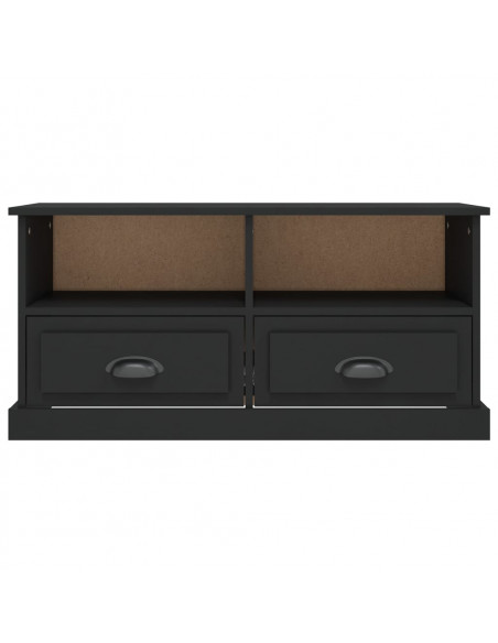Mobile Porta TV Nero 93x35,5x45 cm in Legno Multistrato