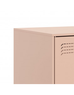 Mobile Porta TV Rosa 99x39x44 cm in Acciaio