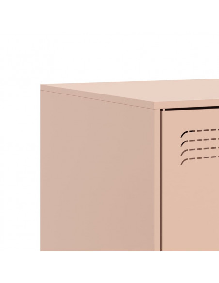 Mobile Porta TV Rosa 99x39x44 cm in Acciaio