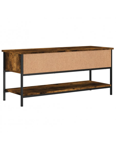 Mobile Porta TV Rovere Fumo 100x35x45 cm in Legno Multistrato