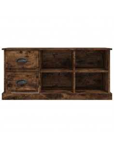 Mobile Porta TV Rovere Fumo 102x35,5x47,5 cm Legno Multistrato