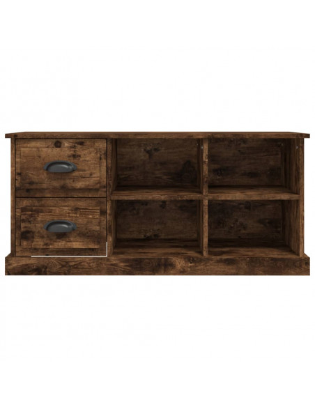 Mobile Porta TV Rovere Fumo 102x35,5x47,5 cm Legno Multistrato