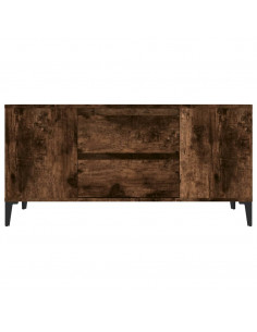 Mobile Porta TV Rovere Fumo 102x44,5x50 cm in Legno Multistrato