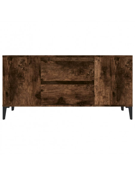 Mobile Porta TV Rovere Fumo 102x44,5x50 cm in Legno Multistrato