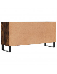 Mobile Porta TV Rovere Fumo 103,5x30x50 cm in Legno Multistrato