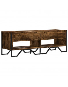 Mobile Porta TV Rovere Fumo 122x34x41 cm in Legno Multistrato