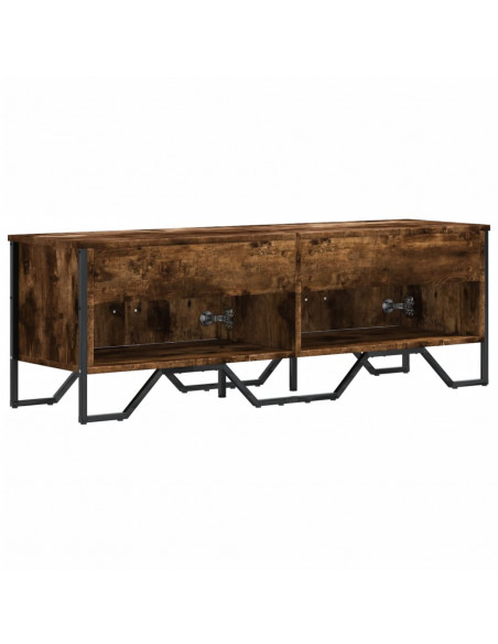 Mobile Porta TV Rovere Fumo 122x34x41 cm in Legno Multistrato