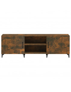 Mobile Porta TV Rovere Fumo 150x30x50 cm in Legno Multistrato