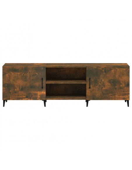 Mobile Porta TV Rovere Fumo 150x30x50 cm in Legno Multistrato
