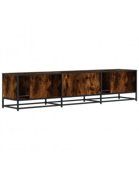 Mobile Porta TV Rovere Fumo 180x35x41 cm in Truciolato