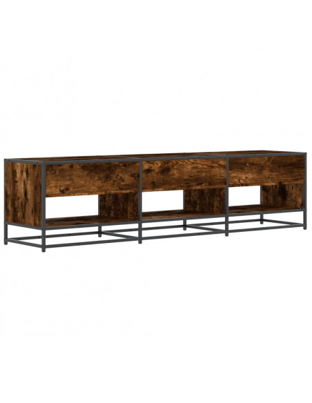 Mobile Porta TV Rovere Fumo 180x40x46 cm in Truciolato