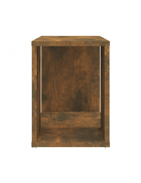Mobile Porta TV Rovere Fumo 60x24x32 cm in Legno Multistrato