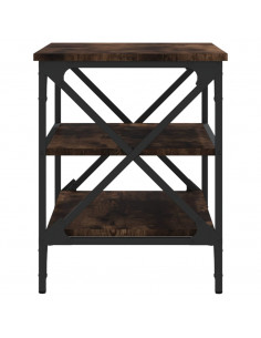 Mobile Porta TV Rovere Fumo 60x40x50 cm in Legno Multistrato