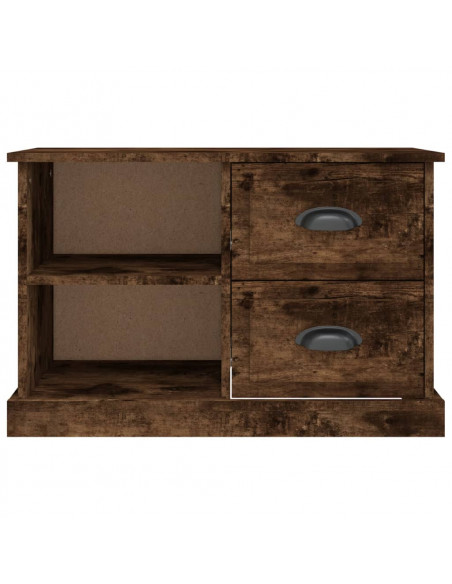 Mobile Porta TV Rovere Fumo 73x35,5x47,5 cm Legno Multistrato