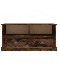 Mobile Porta TV Rovere Fumo 93x35,5x45 cm in Legno Multistrato