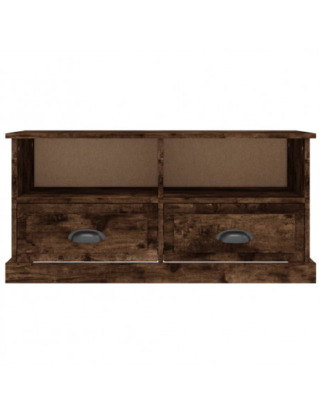 Mobile Porta TV Rovere Fumo 93x35,5x45 cm in Legno Multistrato