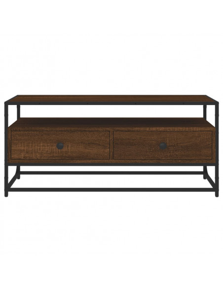 Mobile Porta TV Rovere Marrone 100x35x45cm in Legno Multistrato