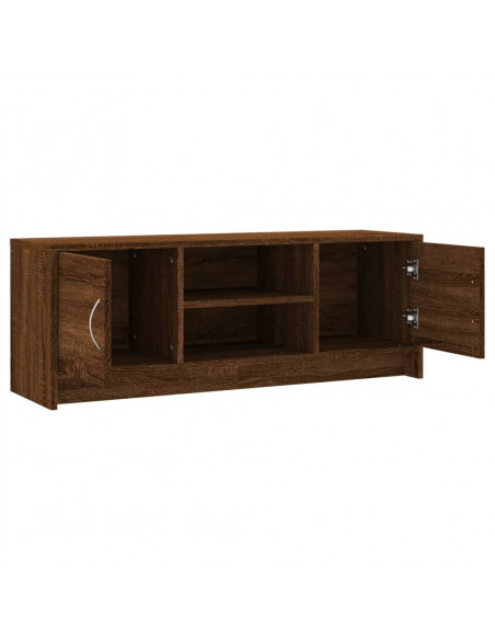 Mobile Porta TV Rovere Marrone 102x30x37,5 cm Legno Multistrato