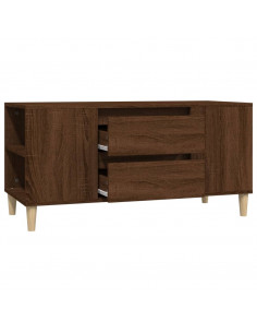 Mobile Porta TV Rovere Marrone 102x44,5x50 cm Legno Multistrato