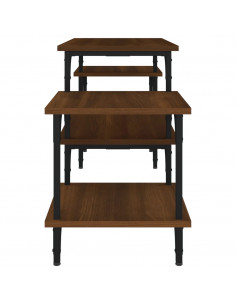 Mobile Porta TV Rovere Marrone 117x35x52 cm Legno Multistrato