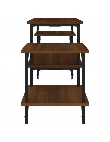 Mobile Porta TV Rovere Marrone 117x35x52 cm Legno Multistrato