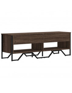 Mobile Porta TV Rovere Marrone 122x34x41cm in Legno Multistrato