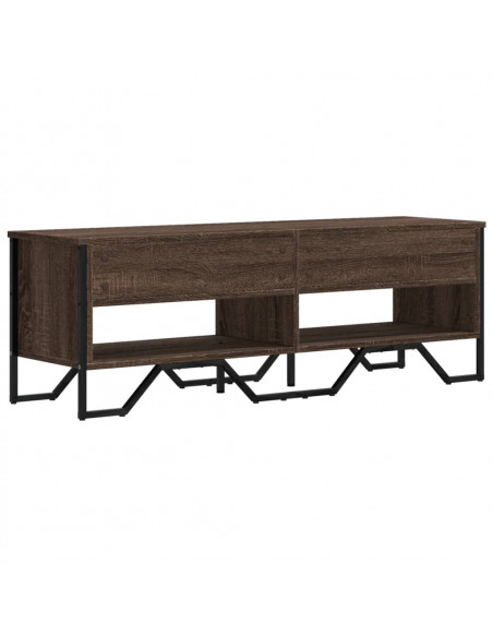 Mobile Porta TV Rovere Marrone 122x34x41cm in Legno Multistrato