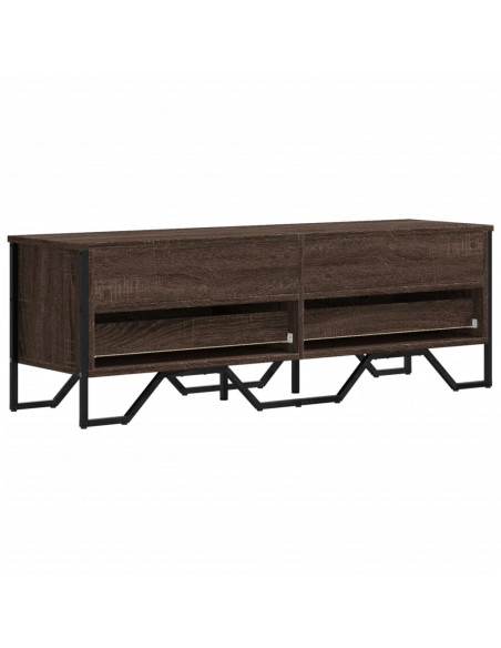 Mobile Porta TV Rovere Marrone 122x34x41cm in Legno Multistrato