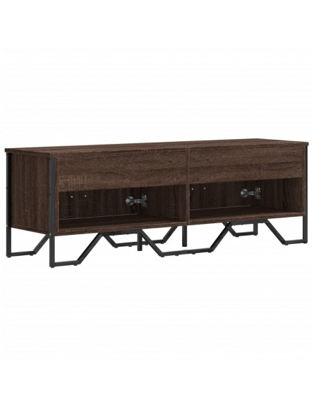 Mobile Porta TV Rovere Marrone 122x34x41cm in Legno Multistrato