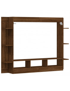 Mobile Porta TV Rovere Marrone 152x22x113 cm Legno Multistrato