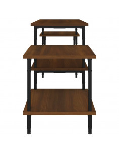 Mobile Porta TV Rovere Marrone 157x35x52 cm Legno Multistrato