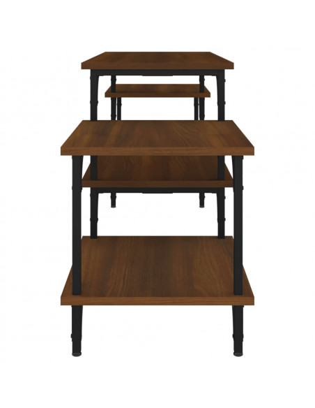 Mobile Porta TV Rovere Marrone 157x35x52 cm Legno Multistrato