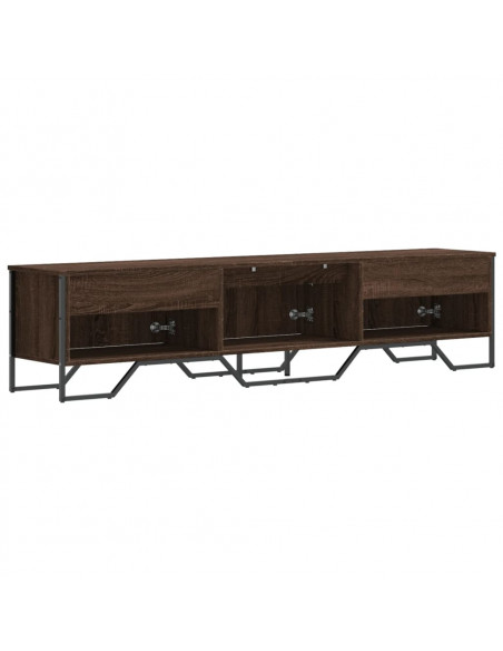 Mobile Porta TV Rovere Marrone 180x34x41cm in Legno Multistrato