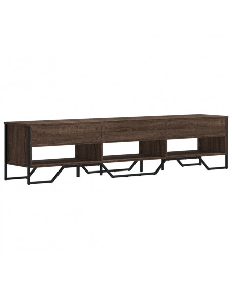 Mobile Porta TV Rovere Marrone 180x34x41cm in Legno Multistrato