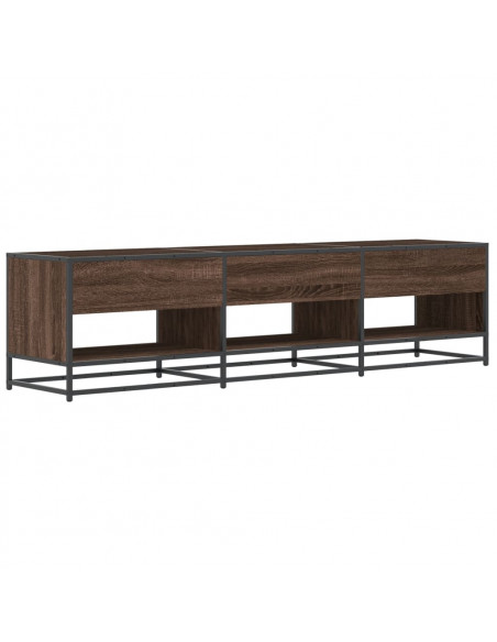 Mobile Porta TV Rovere Marrone 180x40x46 cm Legno Multistrato
