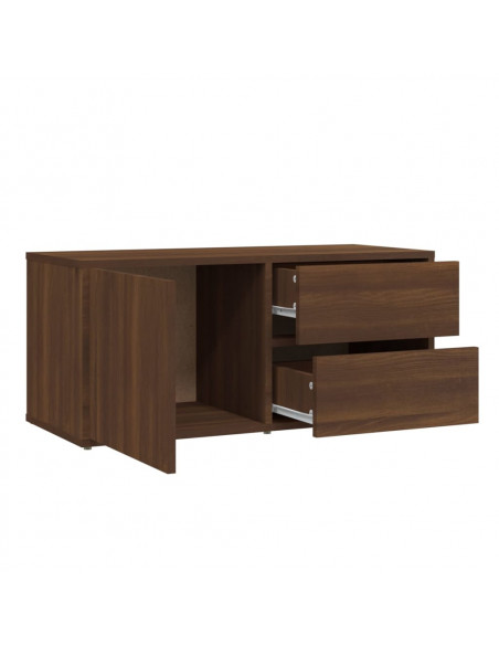 Mobile Porta TV Rovere Marrone 80x34x36 cm in Legno Multistrato