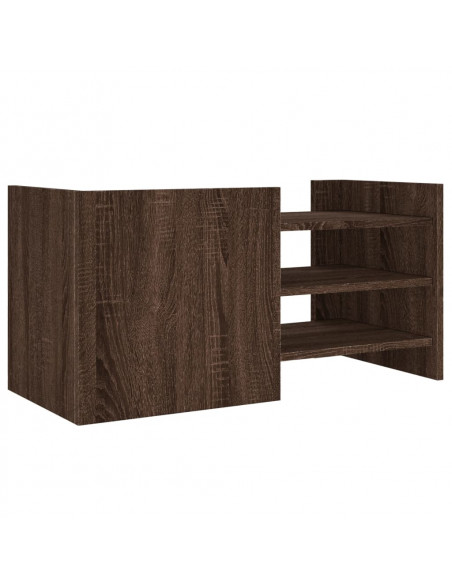 Mobile Porta TV Rovere Marrone 80x35x40 cm in Legno Multistrato