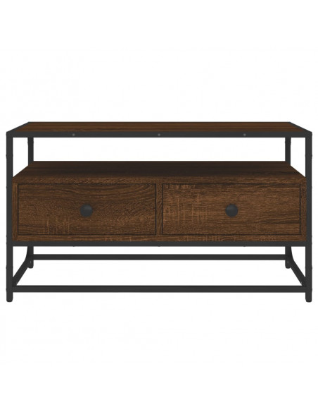 Mobile Porta TV Rovere Marrone 80x35x45 cm in Legno Multistrato