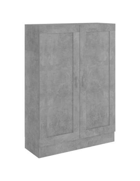 Libreria Grigio Cemento 82,5x30,5x115 cm in Legno Multistrato