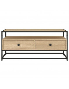 Mobile Porta TV Rovere Sonoma 100x35x45 cm in Legno Multistrato