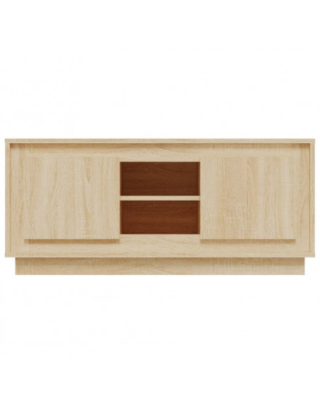 Mobile Porta TV Rovere Sonoma 102x35x45 cm in Legno Multistrato