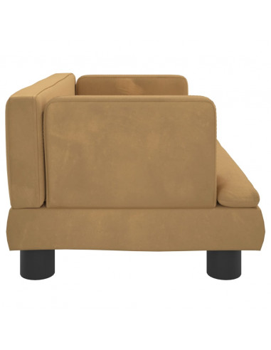 Lettino per Cani Marrone 60x40x30 cm in Velluto