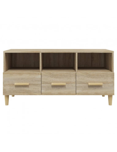 Mobile Porta TV Rovere Sonoma 102x36x50 cm Legno Multistrato