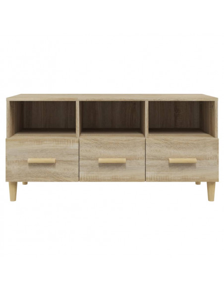 Mobile Porta TV Rovere Sonoma 102x36x50 cm Legno Multistrato