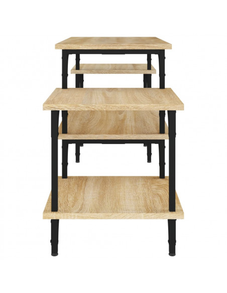 Mobile Porta TV Rovere Sonoma 117x35x52 cm in Legno Multistrato