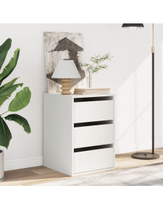 Cassettiera Bianca 40x41x58 cm in Legno Multistrato 2