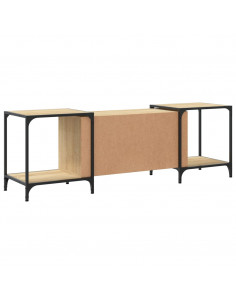 Mobile Porta TV Rovere Sonoma 155x37x50 cm in Legno Multistrato