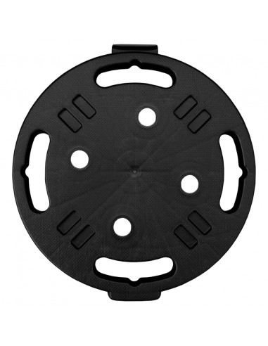 Carrello per Piante con Ruote Diametro 30 cm Nero 170 kg