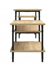 Mobile Porta TV Rovere Sonoma 197x35x52 cm in Legno Multistrato